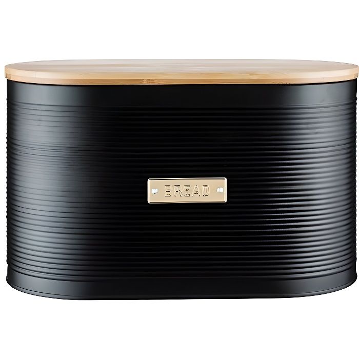 Typhoon Living Boite A Pain Avec Couvercle En Bambou Acier Noir 34 X 19 5 X 20 6 Cm 1401 151 Achat Vente Boite Sac A Pain Soldes Sur Cdiscount Des Le 20 Janvier Cdiscount
