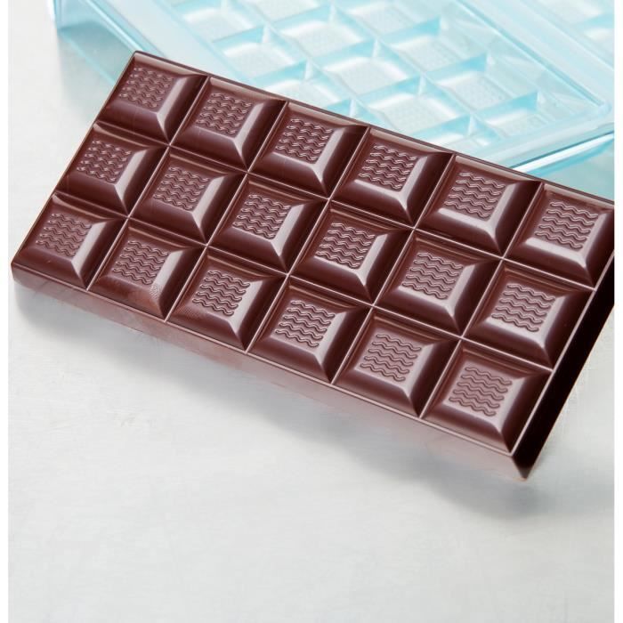 Moule à chocolat 4 mini tablettes polycarbonate 30 g - Cdiscount Maison