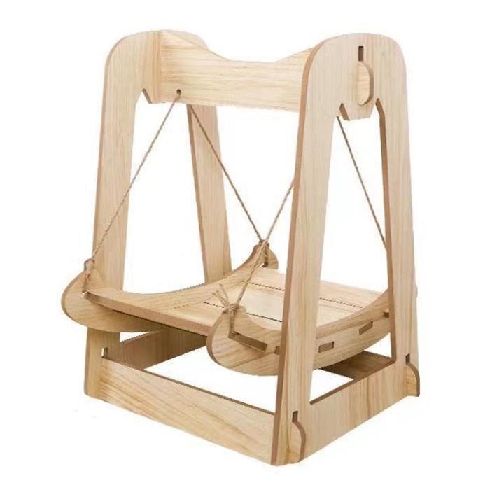 Comparer les prix de Hamac en Bois pour Chat - Vvikizy - Lit Suspendu - Résistant aux Grifures - Installation Rapide - Confortable