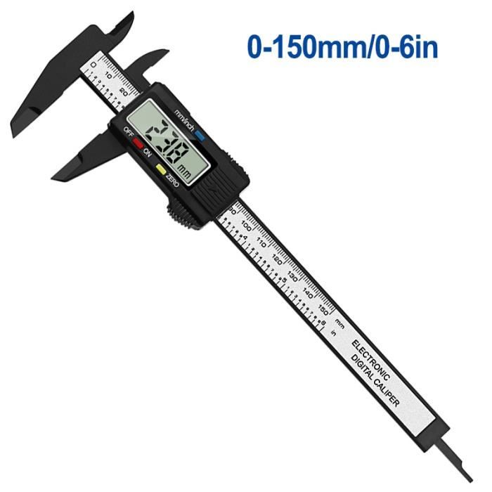 Pied à Coulisse Numérique 0-150mm - Jauge Électronique Précision 0.01mm Pour Mesures Extérieures