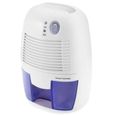  Mini Déshumidificateur d'Air Portable  500ml Sèche-linge pour l'Humidité et les Moisissures à la Maison, pour Cuisine Blanc-1