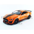 Voiture Miniature de Collection - MAISTO 1/18 - FORD Shelby GT500 Mustang - 2020 - Orange - 31388OR-1