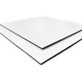 Panneau Composite Aluminium Blanc 2 mm 10 x 10 cm (100 x 100 mm)-1
