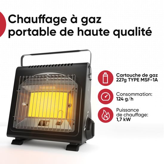 EVOCAMP Réchaud de Camping à Gaz avec Allumage Piézo, Réchaud à Gaz Portable pour MSF-1a 227g Bouteille de Gaz, Cuisinière à Gaz avec Etui EVOCAMP Réchaud de Camping à Gaz avec Allumage Piézo, Réchaud à Gaz Portable pour MSF-1a 227g Bouteille de Gaz, Cuisinière à Gaz avec Etui