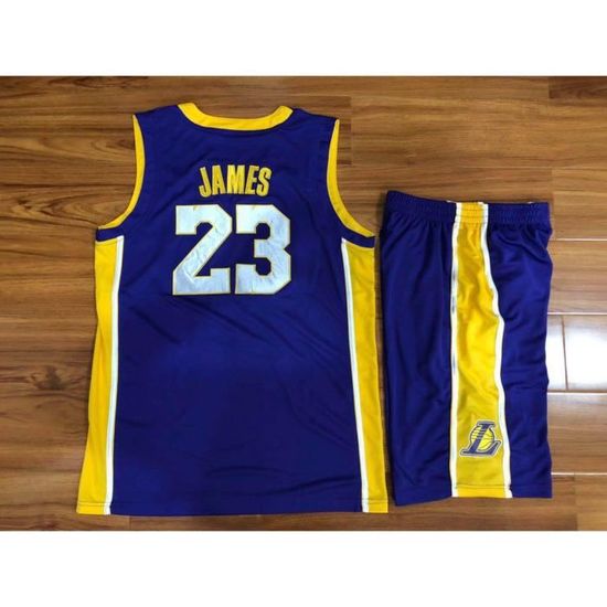 Maillot de basket-ball, Vêtements De Sport, Lakers 23 James, Gilet De Sport  Short, Homme, Enfant(C)