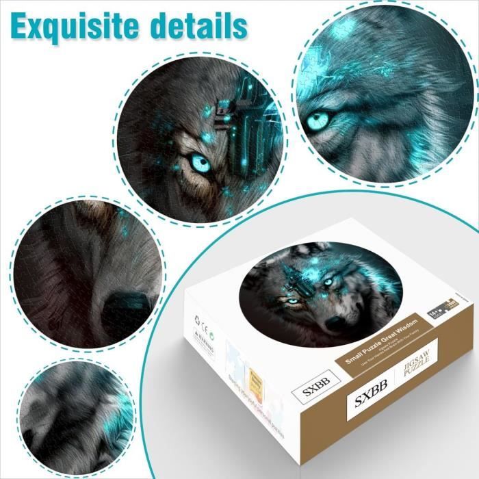 Puzzle Animaux en Bois pour Adultes 1000 Pièces - Chouettes - Jeu
