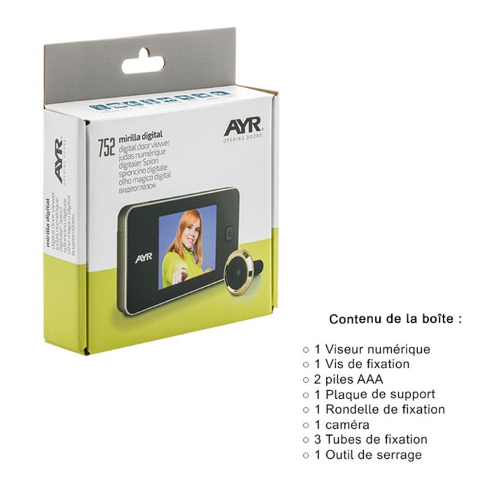 AYR Judas Écran Numérique 752 Noir/Chrome - Caméra intégrée - Cdiscount ...