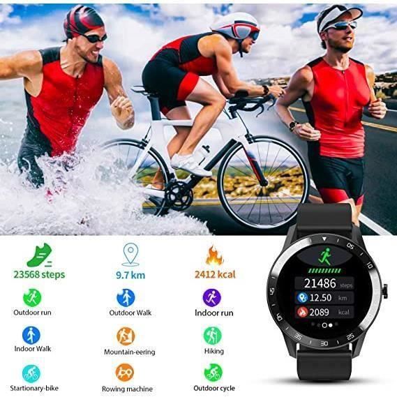 Blackview Montre Connectée Homme Femme, Bracelet Connecté Femme Ecran  Tactile Smartwatch Cardio Sport Fitness Tracker d\\'Activité - Cdiscount  Téléphonie