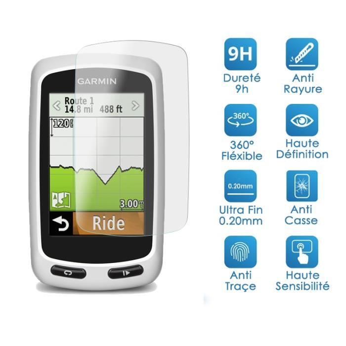 Pack x3 Verre Fl xible Duret 9H pour Compteur V lo Garmin Edge 520 Plus