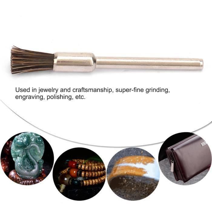 1 brosse abrasive en sisal en crin de cheval, roue de polissage