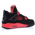 Baskets - SOMEETPRO - Air Jordan 4 Retro Red Thunder - Noir - Lacets - Synthétique-2