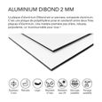 Panneau Composite Aluminium Blanc 2 mm 10 x 10 cm (100 x 100 mm)-2
