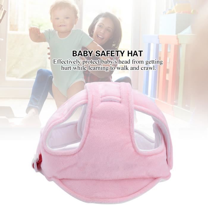 Generic Casque Anti Collision pour bébé Chapeau anti chute Protecteur de  tête bébé Rose à prix pas cher