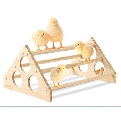 Perchoir Avec Balançoire Pour Poules - Échelle Métallique Avec 2 Balançoires, Jeu Pour Poulailler (99x100x70 Cm)