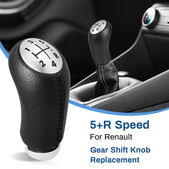 Levier De Pommeau De Levier De Vitesse Maunal 5 Vitesses De Voiture Avec Couvercle De Coffre Pour Clio 2 Ii Clio 3 Iii Megane 2 Ii Scenic 2 Ii Kangoo Dpzo 85400952