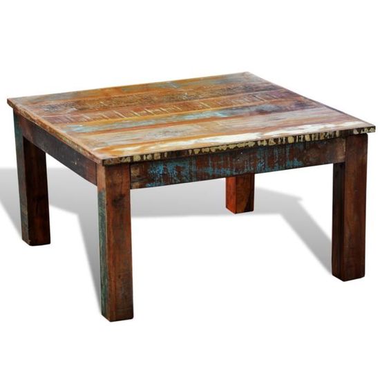 Table Basse Ancienne Vintage Carree En Bois Naturel Unique Legerement Different Pour Salon Durable Achat Vente Table Basse Table Basse Ancienne Vintage Soldes Sur Cdiscount Des Le 20 Janvier Cdiscount