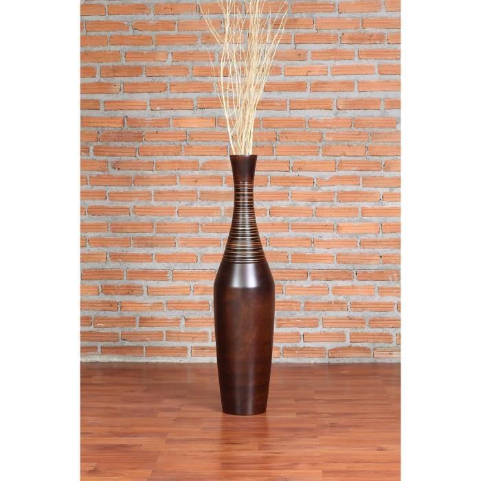 Grand vase de sol XXL - Blanc - 120 cm - En fibre de verre - Intérieur