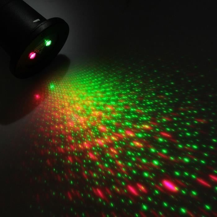 Projecteur laser 3 couleurs effet Ciel Étoilé pour extérieur