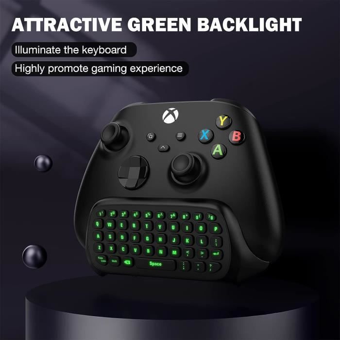 Xbox One Clavier En Anglais À Rétroéclairage Vert, Manette De Jeu Récepteur  2.4G Casque Prise Jack Audio Pour Xbox S-Elite-S[u344] - Cdiscount  Informatique