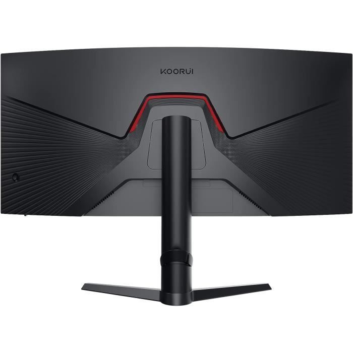 KOORUI Ecran PC Gaming 34" Incurvé 1000R, Ultra Large, WQHD 3440x1440, 165Hz, 1ms, Gamme de