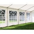 Tente de réception TOOLPORT 5x5m - Barnum tonnelle PVC 500g/m² - Blanc imperméable-3