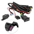 12 V universel voiture LED antibrouillard interrupteur marche / arrêt faisceau de câbles fusible Kit de relais - Phares  HB047 CHAUD-3