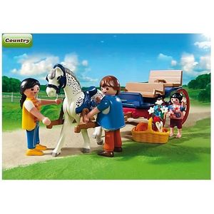 Playmobil 5223 – Voiture Avec Remorque Et Cheval, Cavalière, Toit Amovible, Pour Enfants Dès 3 Ans