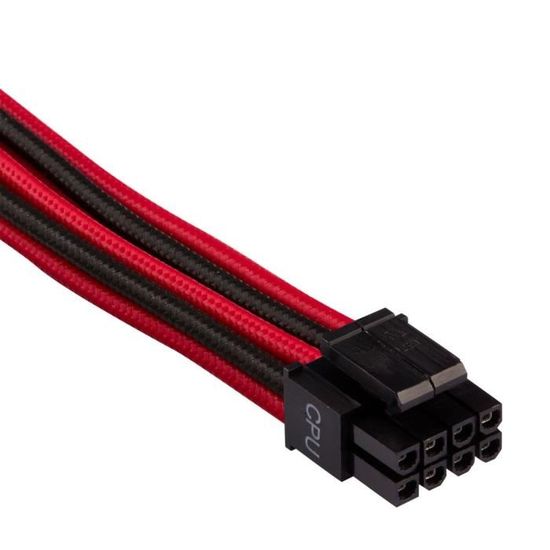 rouge//noir C/âble ATX 24 broches type 4 Gen 4 /à gainage individuel CORSAIR Premium