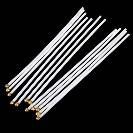 Gaetooely Lot de 12pcs 21x14cm Drapeau Americain USA Fanion avec Mats Rouge+Blanc+Bleu