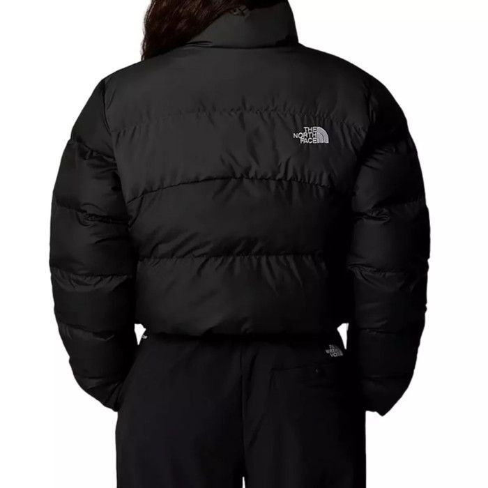 Doudoune courte Femme The North Face CROPPED SAIKURU Noir et Gris