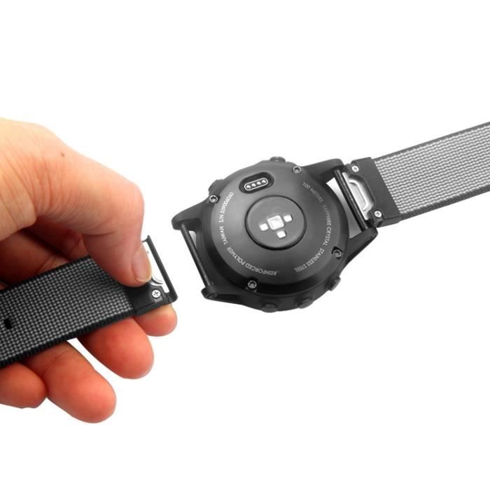 Garmin fenix 5 nylon band top