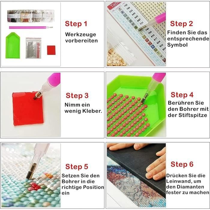 RICUVED 5D Bricolage Arbre Diamond Painting, DIY Paysage Diamant