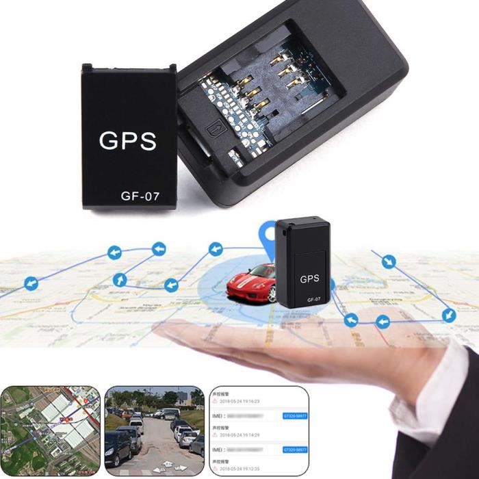 Mini traceur GPS, mini GPS en temps réel pour voiture ou personne (taille :  environ 47 mm x 24 mm x 18 mm) : : High-Tech