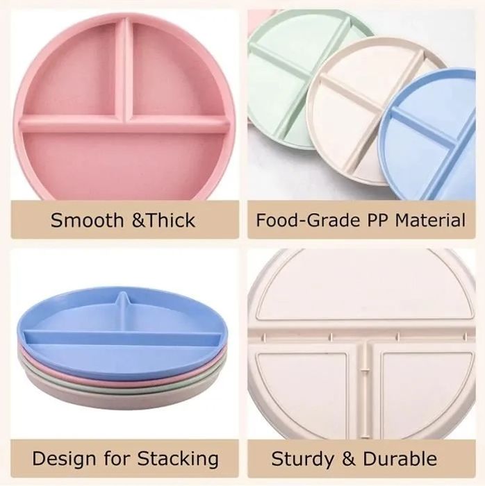 Lot De 2 Assiettes De Contrôle Des Portions Cuizinette | Pour Alimentation Saine Et Perte De Poids