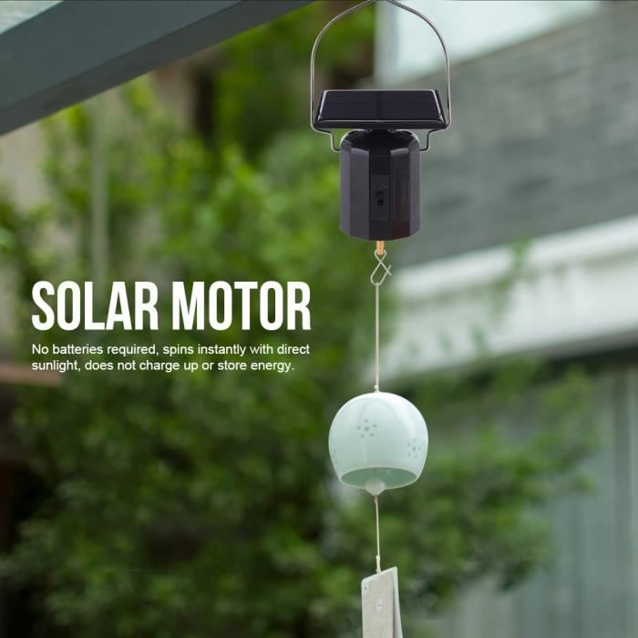 Moteur solaire rotatif pour carillon de vent - Cikonielf - Blanc - Tourne à  40-50 tours/min - Cdiscount Jardin
