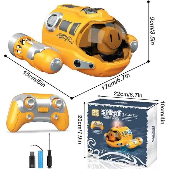 Voilier à Moteur PLAYSTEAM Voyager 280 – 2.4 GHz – Rouge – 17.5 Pouces – Prêt à Naviguer