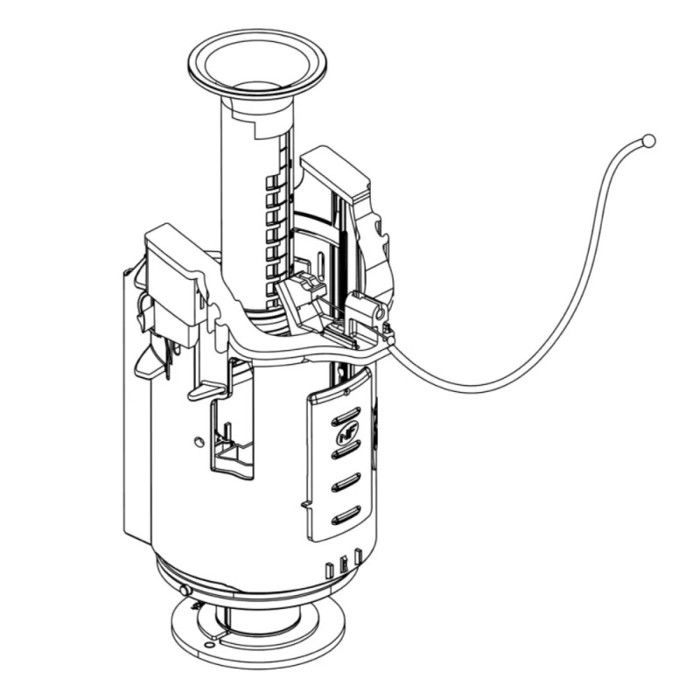 Mécanisme Double Débit Regiplast 650/750 Pour Réservoir WC Encastré ALLIA – Chasse D’Eau Fiable