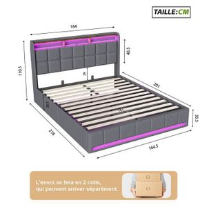 Charnières pour canapé-lit – 260 mm x 2,0 mm, 1 paire