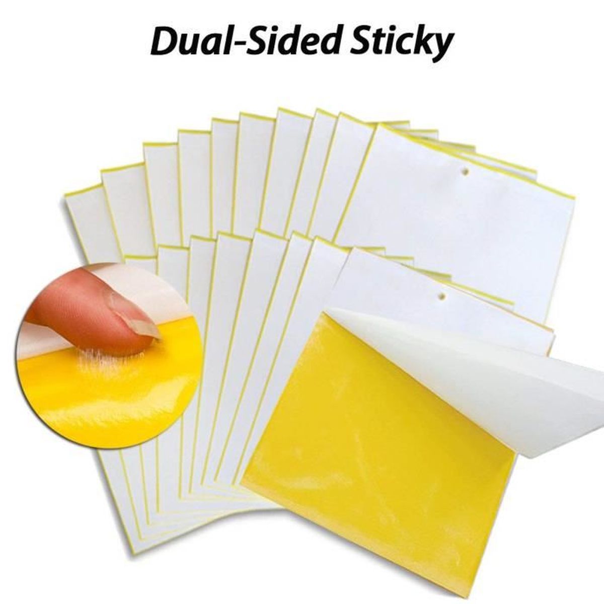 20pcs piege englue pour insecte autocollants double face jaunes pour insectes volants pour blanc feuille de mouches les pucerons cdiscount animalerie