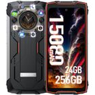 Blackview BV9300 Pro Smartphone Robuste 24Go + 256Go 15080mAh 6.7" 50MP Téléphone Portable Incassable NFC GPS - Orange