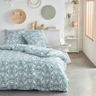 Parure de lit imprimé CRAZY CLEO - TODAY - Bleu 220x240cm