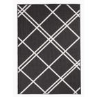 Tapis exterieur UNAMOURDETAPIS AF DOUBLINE REVERSIBLE Noir 80x150 - Tissé Plat Kilim - Polypropylène