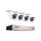 ZOSI 1080P FULL HD Kit Caméra de Surveillance avec 8CH H,265+ DVR Enregistreur Vidéo Numérique, Alerte Instantanée Accès à distance