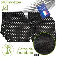 x10 Lingette Coton de bambou Ultra Doux écologique Lavable sain, Tampon Démaquillant Fibre de Bambou Tampons En Coton