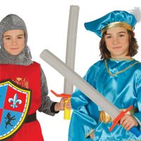 Épée médiévale enfant de 63 cm - Gris, Argent - Pour déguisement de chevalier