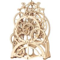 Puzzle en bois ROKR 3D - Horloge de bâtiment mécanique - ROBOTIME - Science et espace - 14 ans et plus