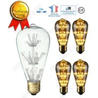 TD® Lampe Ampoule Edison - Ampoule Étoilée KTV- Jaune chaud à économie d'énergie LED- Art décoratif source de lumière E27