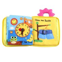 Livres en Tissu Doux pour Bébé, Busy Board Panneau Educatif Jouets, Livres Interactifs Tissu, Livre Bébé Eveil