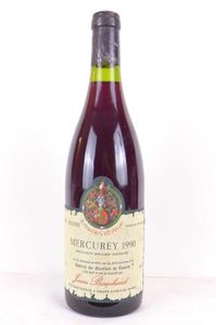 VIN ROUGE mercurey jean bouchard tastevinage rouge 1990 - bo