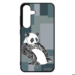 COQUE - BUMPER Coque Samsung Galaxy S24 silicone panda noir et bl